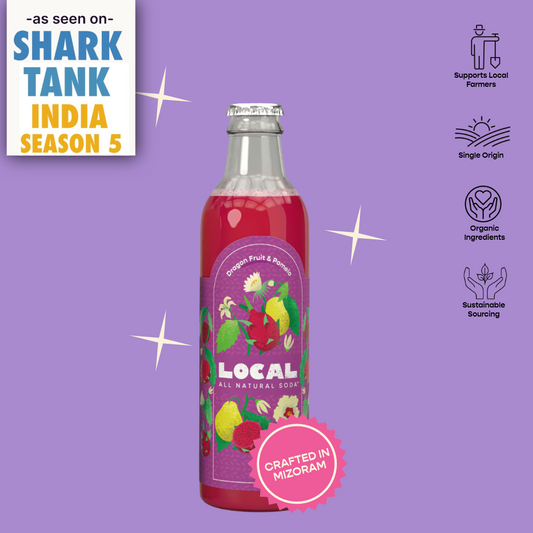 5. Dragon Fruit Pomelo Soda - 6 pack of 250ml bottles