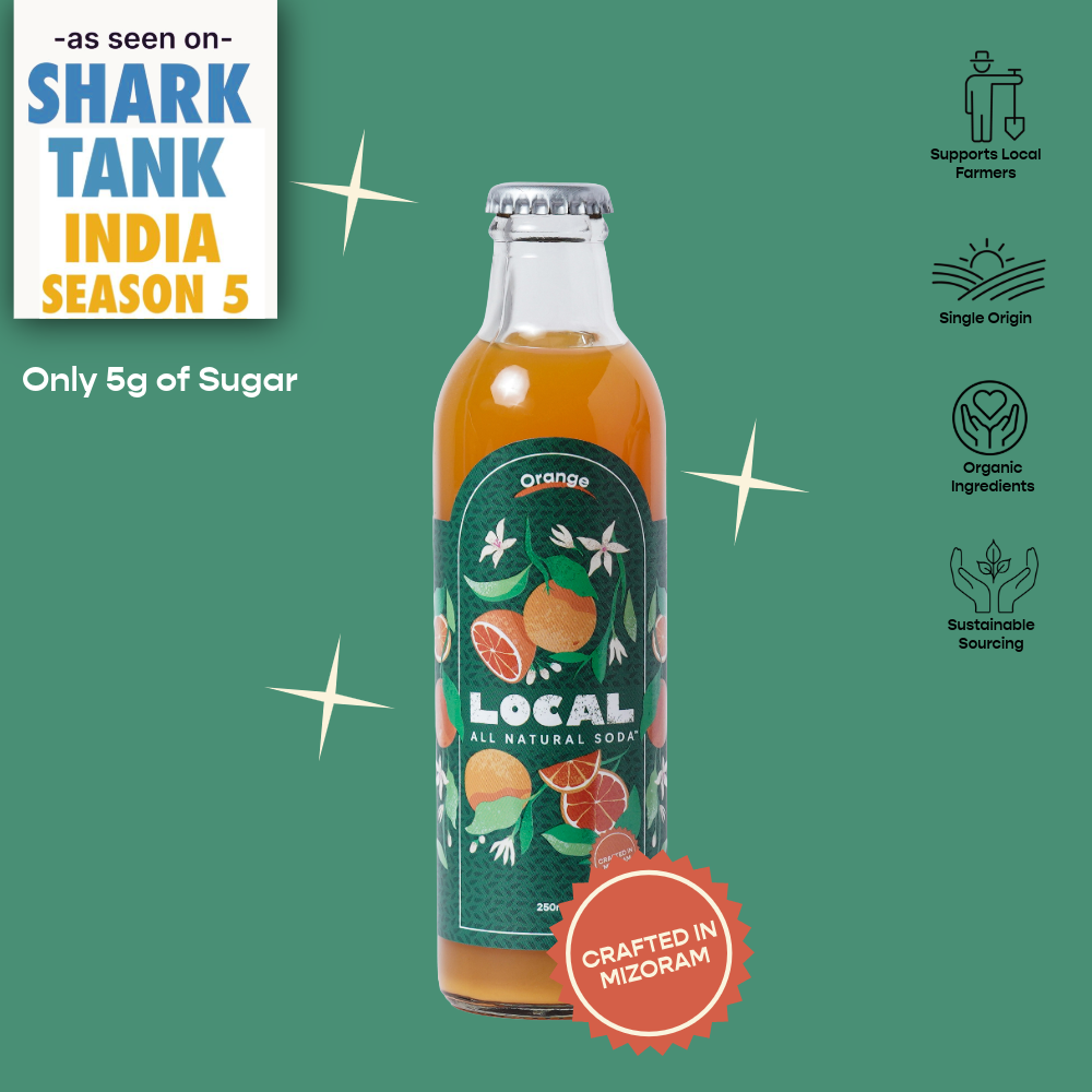 Orange Soda - 6 pack of 250ml bottles