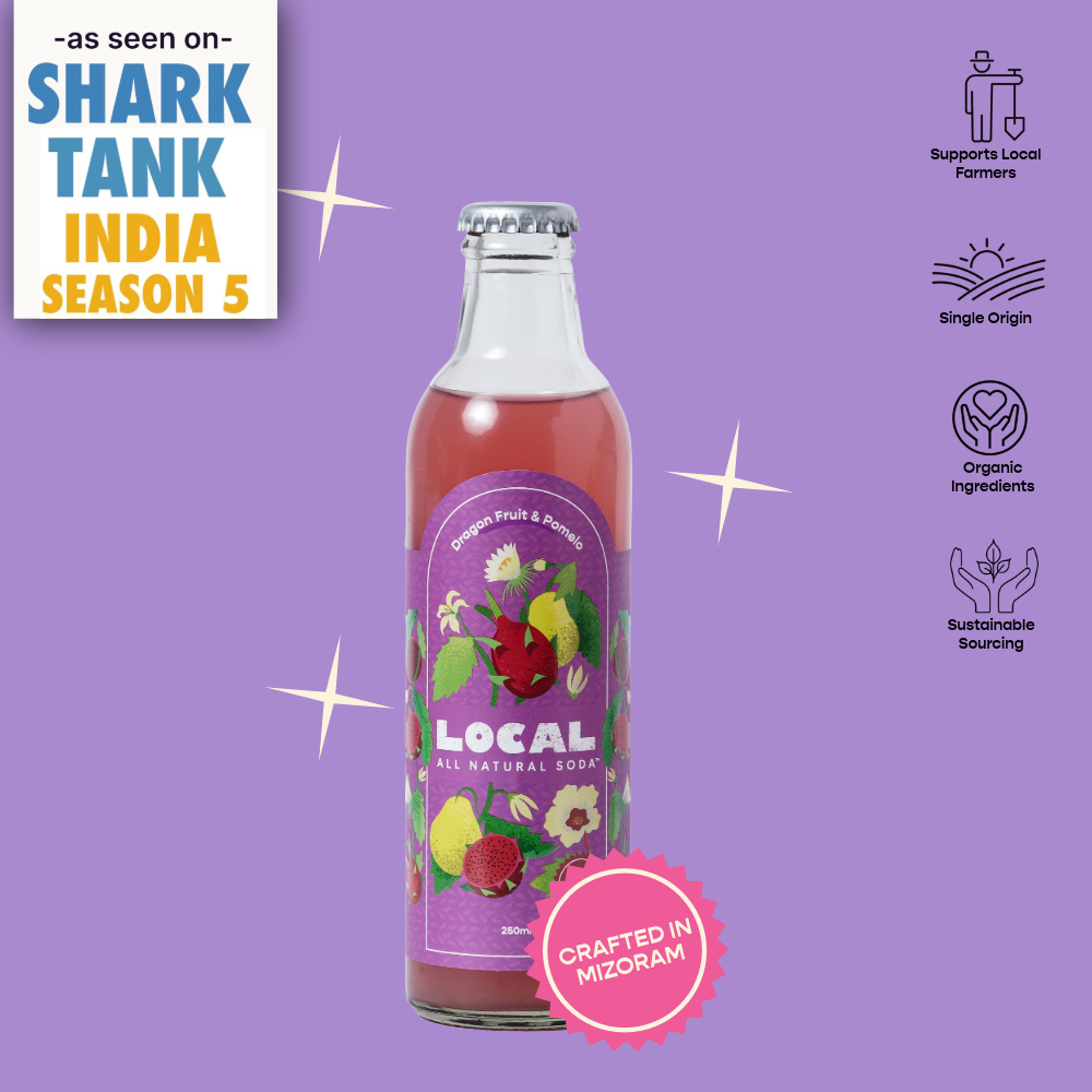 Dragon Fruit Pomelo Soda - 6 pack of 250ml bottles