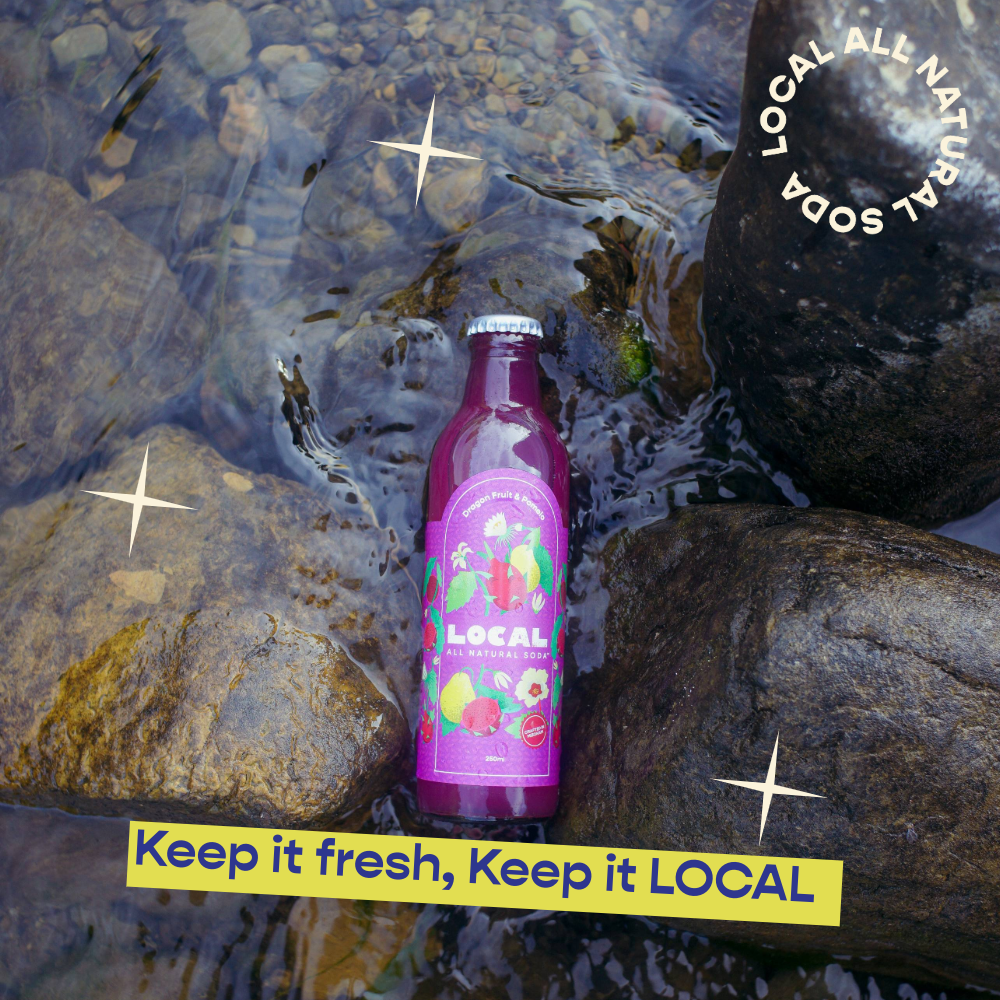 Dragon Fruit Pomelo Soda - 6 pack of 250ml bottles