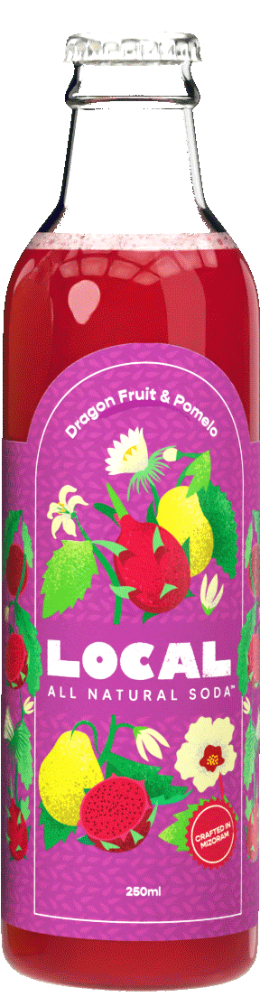 Dragon Fruit Pomelo Soda - 6 pack of 250ml bottles